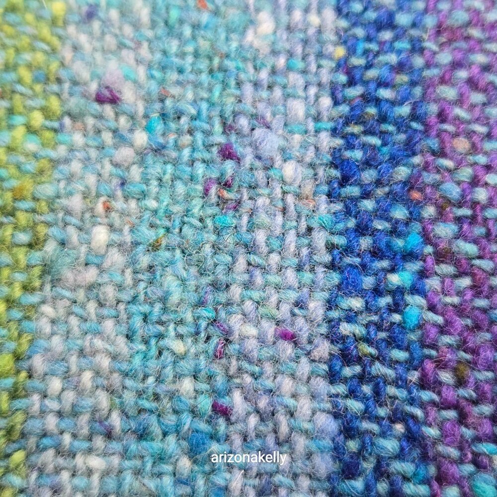 NWOT Handwoven Merino Wool Colorful Stripe Scarf Ireland - Picture 7 of 9